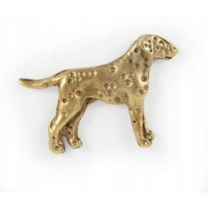 ART Dalmatyńczyk pozłacany pin broszka ART Dalmatyńczyk pozłacany pin broszka