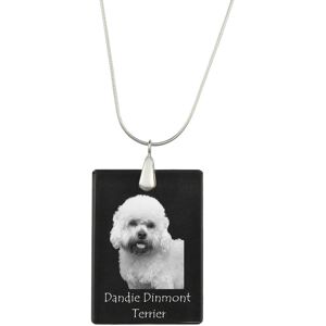 Dandie Dinmont Terrier - kryształowa zawieszka z psem, srebrny naszyjnik ze zdjęciem, personalizowany wisiorek marki Art-Dog Dandie Dinmont Terrier - kryształowa zawieszka z psem, srebrny naszyjnik ze zdjęciem, personalizowany wisiorek marki Art-Dog