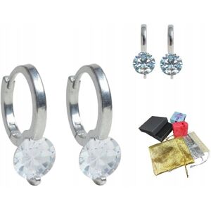 Pikam Silver Delikatne Srebrne 925 Kolczyki Eleganckie Z Cyrkonią Na Gwiazdkę Na Prezent Pikam Silver Delikatne Srebrne 925 Kolczyki Eleganckie Z Cyrkonią Na Gwiazdkę Na Prezent
