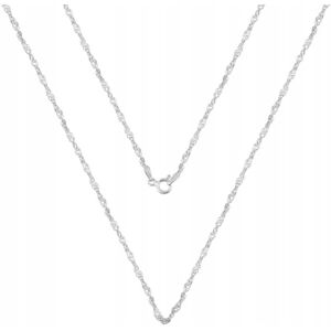 Pikam Silver Delikatny Skręcany Łańcuszek Srebrny 925 Naszyjnik Singapur 50 cm x 2 mm Pikam Silver Delikatny Skręcany Łańcuszek Srebrny 925 Naszyjnik Singapur 50 cm x 2 mm