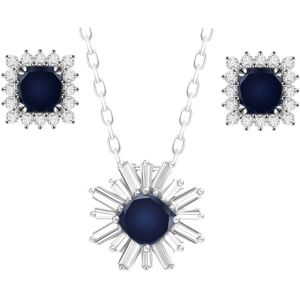 Inna producent ENAYA LARA komplet srebrnej biżuterii naszyjnik kolczyki szafir 4,7 ct Inna producent ENAYA LARA komplet srebrnej biżuterii naszyjnik kolczyki szafir 4,7 ct
