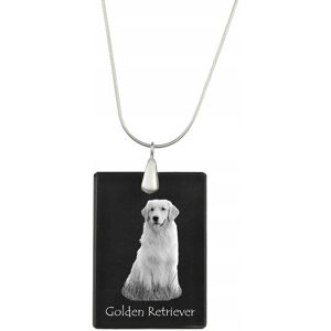 ART Golden Retriever - kryształowa zawieszka z psem, srebrny naszyjnik ze zdjęc ART Golden Retriever - kryształowa zawieszka z psem, srebrny naszyjnik ze zdjęc