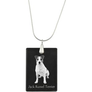 Jack Russell Terrier - kryształowa zawieszka z psem, srebrny naszyjnik ze zdjęciem, personalizowany wisiorek marki Art-Dog Jack Russell Terrier - kryształowa zawieszka z psem, srebrny naszyjnik ze zdjęciem, personalizowany wisiorek marki Art-Dog