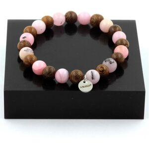 Inny producent Kamienie i minerały. Bransoletka Koraliki Drewniane + Różowy Opal 8 mm. Wyprodukowano we Francji. Inny producent Kamienie i minerały. Bransoletka Koraliki Drewniane + Różowy Opal 8 mm. Wyprodukowano we Francji.