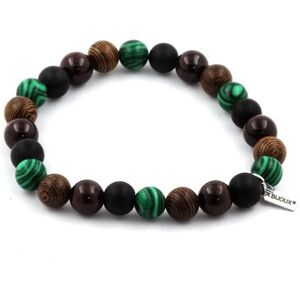 Inny producent Kamienie i minerały. Koraliki do bransoletki Granat + Malachit + Czarny matowy Onyks + drewno 8 mm. Wyprodukowano we Francji. Inny producent Kamienie i minerały. Koraliki do bransoletki Granat + Malachit + Czarny matowy Onyks + drewno 8 mm. Wyprodukowano we Francji.
