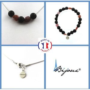 A Bijoux Kamienie i minerały. Zestaw biżuterii Bransoletka Naszyjnik 8 mm Koraliki Lawy + Brazylijski Rubin. Możliwość dostosowania rozmiaru. A Bijoux Kamienie i minerały. Zestaw biżuterii Bransoletka Naszyjnik 8 mm Koraliki Lawy + Brazylijski Rubin. Możliwość dostosowania rozmiaru.