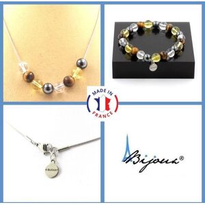 A Bijoux Kamienie i minerały. Zestaw biżuterii Bransoletka Naszyjnik Koraliki Tygrysiego Oka + Cytryn + Kwarc Możliwość dostosowania rozmiaru. A Bijoux Kamienie i minerały. Zestaw biżuterii Bransoletka Naszyjnik Koraliki Tygrysiego Oka + Cytryn + Kwarc Możliwość dostosowania rozmiaru.