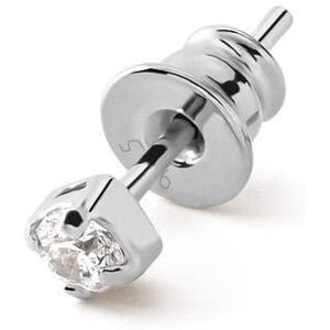 GIORRE Kolczyk męski / damski z białą cyrkonią Swarovski 3mm, srebro 925 : Srebro - kolor pokrycia - Pokrycie platyną GIORRE Kolczyk męski / damski z białą cyrkonią Swarovski 3mm, srebro 925 : Srebro - kolor pokrycia - Pokrycie platyną