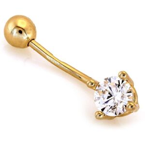 Lovrin Kolczyk złoty 585 piercing do pępka z cyrkonią 1.04g Lovrin Kolczyk złoty 585 piercing do pępka z cyrkonią 1.04g