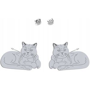 Radziszewska Kolczyki Srebrne British Shorthair Cat 925 Biżuteria Kobieta DEDYKACJA Radziszewska Kolczyki Srebrne British Shorthair Cat 925 Biżuteria Kobieta DEDYKACJA