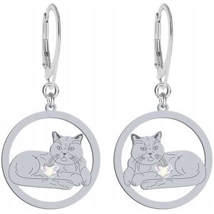 Radziszewska Kolczyki Srebrne British Shorthair Cat 925 Kobieta Biżuteria Prezent GRAWER Radziszewska Kolczyki Srebrne British Shorthair Cat 925 Kobieta Biżuteria Prezent GRAWER