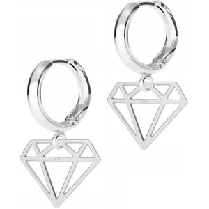 LAREZO Kolczyki Srebrne Diamenty Klejnoty Blaszka Diament Diamencik SREBRO 925 LAREZO Kolczyki Srebrne Diamenty Klejnoty Blaszka Diament Diamencik SREBRO 925