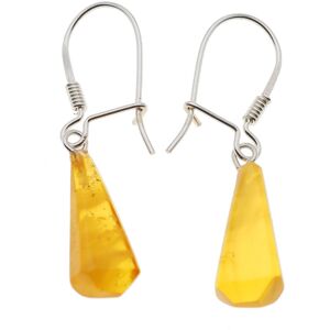 Skorulski Jewellery Kolczyki - transparentny Bursztyn stożki i srebro-2 Skorulski Jewellery Kolczyki - transparentny Bursztyn stożki i srebro-2