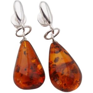 Skorulski Jewellery Kolczyki wiszące sztyfty - koniakowy Bursztyn krople i srebro-2 Skorulski Jewellery Kolczyki wiszące sztyfty - koniakowy Bursztyn krople i srebro-2