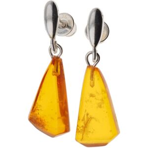 Skorulski Jewellery Kolczyki wiszące sztyfty - koniakowy Bursztyn stożki i srebro Skorulski Jewellery Kolczyki wiszące sztyfty - koniakowy Bursztyn stożki i srebro