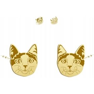Radziszewska Kolczyki Złote Kot Japoński Bobtail 925 Biżuteria Prezent Kobieta DEDYKACJA Radziszewska Kolczyki Złote Kot Japoński Bobtail 925 Biżuteria Prezent Kobieta DEDYKACJA