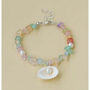 Inny producent Kolorowa Bransoletka Perła Muszle Kamienie Ręcznie Robiona Summer Shells Inny producent Kolorowa Bransoletka Perła Muszle Kamienie Ręcznie Robiona Summer Shells
