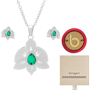 Inny producent Komplet biżuterii damski naszyjnik kolczyki stal chirurgiczna BLINGART Inny producent Komplet biżuterii damski naszyjnik kolczyki stal chirurgiczna BLINGART