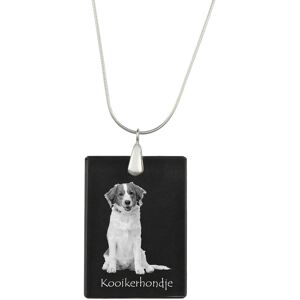 Kooikerhondje - kryształowa zawieszka z psem, srebrny naszyjnik ze zdjęciem, personalizowany wisiorek marki Art-Dog Kooikerhondje - kryształowa zawieszka z psem, srebrny naszyjnik ze zdjęciem, personalizowany wisiorek marki Art-Dog