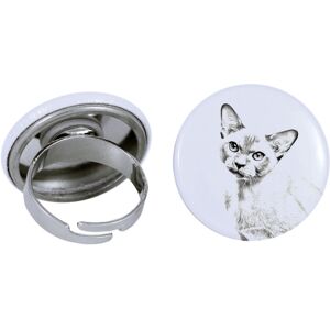 Kot burmański - wyjątkowy pierścionek, handmade, biżuteria damska marki Art-Dog Kot burmański - wyjątkowy pierścionek, handmade, biżuteria damska marki Art-Dog