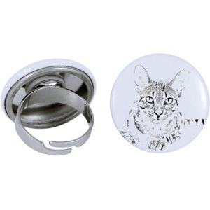 Kot egipski Mau - wyjątkowy pierścionek, handmade, biżuteria damska marki Art-Dog Kot egipski Mau - wyjątkowy pierścionek, handmade, biżuteria damska marki Art-Dog