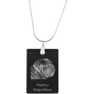 ART Mastif neapolitański, Neapolitan mastiff, Mastino napoletano - kryształowa zawieszka z psem, srebrny naszyjnik ze zdjęciem, personalizowany wisiorek.. ART Mastif neapolitański, Neapolitan mastiff, Mastino napoletano - kryształowa zawieszka z psem, srebrny naszyjnik ze zdjęciem, personalizowany wisiorek..