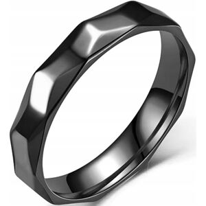 Inny producent Minimalistyczna Czarna Obrączka Nowoczesny Design Pierścionek Elegancki Inny producent Minimalistyczna Czarna Obrączka Nowoczesny Design Pierścionek Elegancki