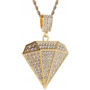 Inny producent Naszyjnik chain diament złoty prezent streetwear drill ice drip Inny producent Naszyjnik chain diament złoty prezent streetwear drill ice drip