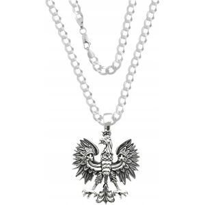 ulex premium Naszyjnik Duży Orzełek Patriotyczny pr. 925 Męski Wisiorki Orzeł 50cm ulex premium Naszyjnik Duży Orzełek Patriotyczny pr. 925 Męski Wisiorki Orzeł 50cm