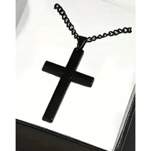 Inny producent Naszyjnik łańcuszek wisiorek krzyżyk krzyż czarny prezent streetwear opium Inny producent Naszyjnik łańcuszek wisiorek krzyżyk krzyż czarny prezent streetwear opium