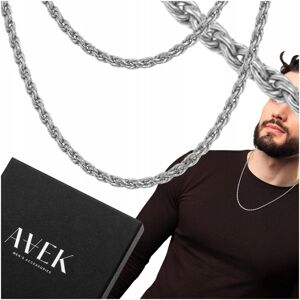 Inny producent NASZYJNIK MĘSKI STALOWY SREBRNY ŁAŃCUSZEK CORD 3MM NA PREZENT 60CM / AVEK Inny producent NASZYJNIK MĘSKI STALOWY SREBRNY ŁAŃCUSZEK CORD 3MM NA PREZENT 60CM / AVEK