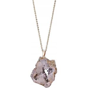Inny producent Naszyjnik Naturalny Geoda Kryształ Minerały Amulet 2.5-3.5 Cm Różowy Inny producent Naszyjnik Naturalny Geoda Kryształ Minerały Amulet 2.5-3.5 Cm Różowy