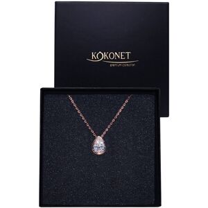 KOKONET Naszyjnik rose gold regulowany ŁEZKA boho glam klasyczna biżuteria ŚLUB KOKONET Naszyjnik rose gold regulowany ŁEZKA boho glam klasyczna biżuteria ŚLUB
