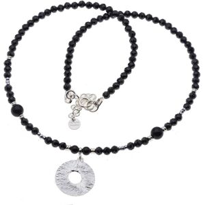 Skorulski Jewellery Naszyjnik - Spinel fasetowane kulki, Hematyt i srebro Skorulski Jewellery Naszyjnik - Spinel fasetowane kulki, Hematyt i srebro
