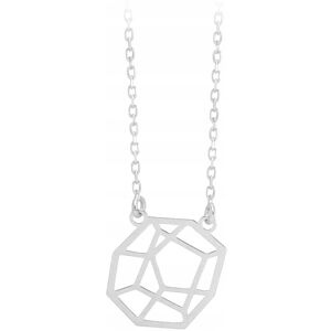 Inny producent Naszyjnik Srebrny Celebrytka Diament Origami P.925 Inny producent Naszyjnik Srebrny Celebrytka Diament Origami P.925