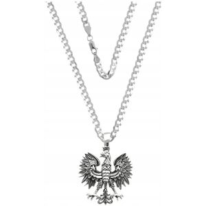 ulex premium Naszyjnik Średni Orzełek Diamentowana pr. 925 Srebro Łańcuch 45 cm ulex premium Naszyjnik Średni Orzełek Diamentowana pr. 925 Srebro Łańcuch 45 cm