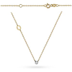 Jubiler Monika Naszyjnik z literką O i brylantem 0.02ct 38cm złoto pr. 585 Jubiler Monika Naszyjnik z literką O i brylantem 0.02ct 38cm złoto pr. 585