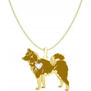 Radziszewska Naszyjnik Złoty z Karelian Bear Dog 925 Prezent Łańcuszek Kobieta GRAWER Radziszewska Naszyjnik Złoty z Karelian Bear Dog 925 Prezent Łańcuszek Kobieta GRAWER