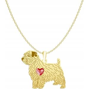 Radziszewska Naszyjnik Złoty z psem Norfolk Terrier 925 Łańcuszek Prezent Kobieta GRAWER Radziszewska Naszyjnik Złoty z psem Norfolk Terrier 925 Łańcuszek Prezent Kobieta GRAWER