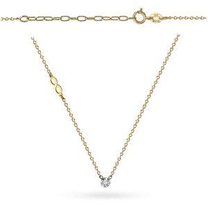 Jubiler Monika Naszyjnik znak nieskończoności i brylant 0.02ct 38cm złoto pr. 585 Jubiler Monika Naszyjnik znak nieskończoności i brylant 0.02ct 38cm złoto pr. 585