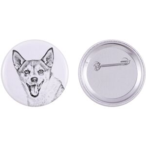 Norweski pies na maskonury, Norwegian Lundehund - przypinka z twoim psem, dodaj własne foto, marka Art-Dog Norweski pies na maskonury, Norwegian Lundehund - przypinka z twoim psem, dodaj własne foto, marka Art-Dog