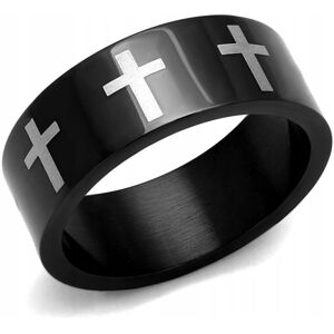 ARTWINGS Obrączka czarna krzyż z krzyżem krzyżami cross 25 ARTWINGS Obrączka czarna krzyż z krzyżem krzyżami cross 25