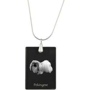 Pekińczyk - kryształowa zawieszka z psem, srebrny naszyjnik ze zdjęciem, personalizowany wisiorek marki Art-Dog Pekińczyk - kryształowa zawieszka z psem, srebrny naszyjnik ze zdjęciem, personalizowany wisiorek marki Art-Dog