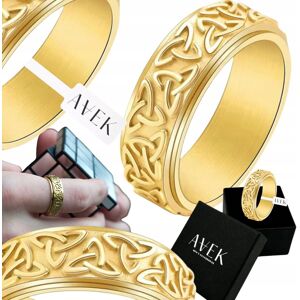 Inny producent PIERŚCIEŃ MĘSKI SYGNET OBROTOWY STALOWY CELTYCKI ZŁOTY GOLD NA PREZENT 25 / AVEK Inny producent PIERŚCIEŃ MĘSKI SYGNET OBROTOWY STALOWY CELTYCKI ZŁOTY GOLD NA PREZENT 25 / AVEK