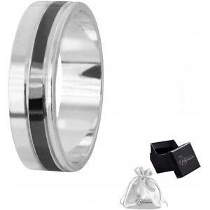 ulex premium Pierścionek srebro pr. 925 Obrączka z Czarnym Paskiem szer. 6 mm r.29 ulex premium Pierścionek srebro pr. 925 Obrączka z Czarnym Paskiem szer. 6 mm r.29