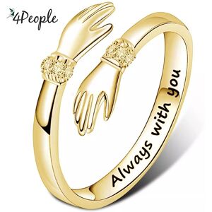 Inny producent Pierścionek złoty kolor prezent miłość dłonie love Always Inny producent Pierścionek złoty kolor prezent miłość dłonie love Always
