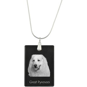 Pirenejski pies górski, Great pyrenees - kryształowa zawieszka z psem, srebrny naszyjnik ze zdjęciem, personalizowany wisiorek marki Art-Dog Pirenejski pies górski, Great pyrenees - kryształowa zawieszka z psem, srebrny naszyjnik ze zdjęciem, personalizowany wisiorek marki Art-Dog