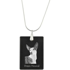 Podenco z Ibizy, Podenco Ibicenco - kryształowa zawieszka z psem, srebrny naszyjnik ze zdjęciem, personalizowany wisiorek marki Art-Dog Podenco z Ibizy, Podenco Ibicenco - kryształowa zawieszka z psem, srebrny naszyjnik ze zdjęciem, personalizowany wisiorek marki Art-Dog