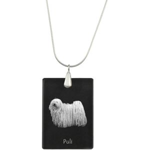 Puli - kryształowa zawieszka z psem, srebrny naszyjnik ze zdjęciem, personalizowany wisiorek marki Art-Dog Puli - kryształowa zawieszka z psem, srebrny naszyjnik ze zdjęciem, personalizowany wisiorek marki Art-Dog