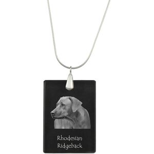 Rhodesian Ridgeback, Afrykański pies na lwy - kryształowa zawieszka z psem, srebrny naszyjnik ze zdjęciem, personalizowany wisiorek marki Art-Dog Rhodesian Ridgeback, Afrykański pies na lwy - kryształowa zawieszka z psem, srebrny naszyjnik ze zdjęciem, personalizowany wisiorek marki Art-Dog